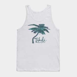 Tahiti, French Polynesia, Palm Tree Tank Top